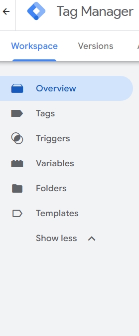 Diagram showing Tags, Triggers, Variables, and the dataLayer as the four pieces inside a Tag Manager container